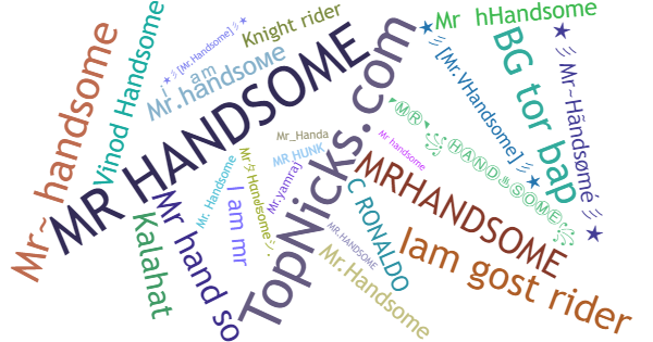 Nicknames for Mrhandsome