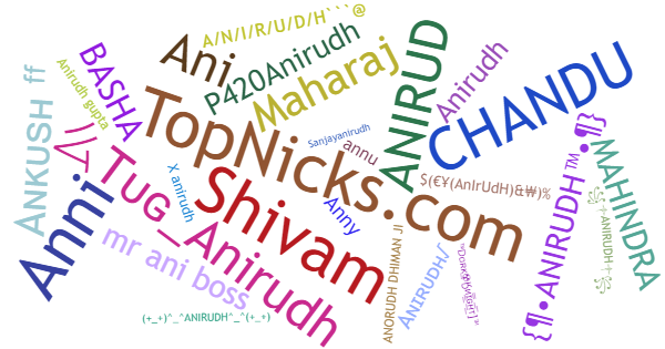 Nicknames for Anirudh