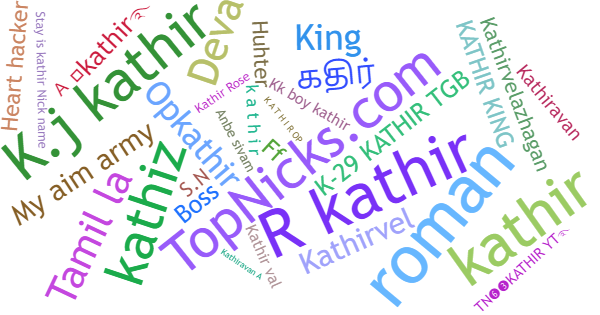 Nicknames for Kathir