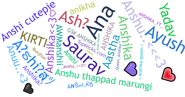 Nicknames for Anshika