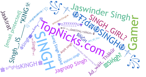 Nicknames for Singh