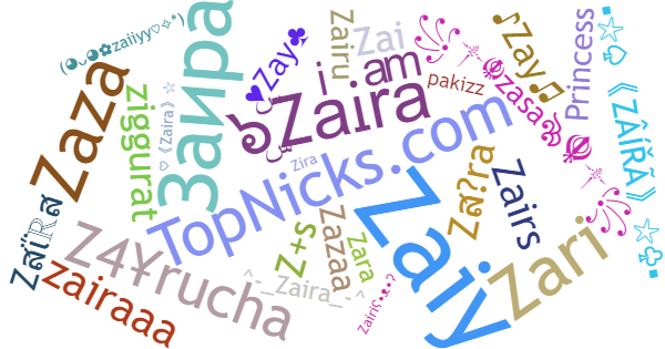 Nicknames for Zaira