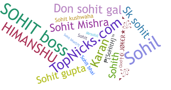 Nicknames for Sohit