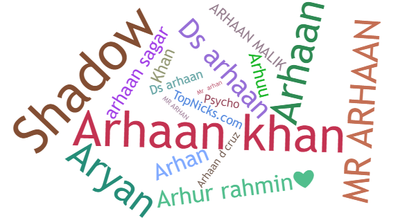 Nicknames for Arhaan