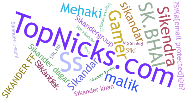 Nicknames for Sikander