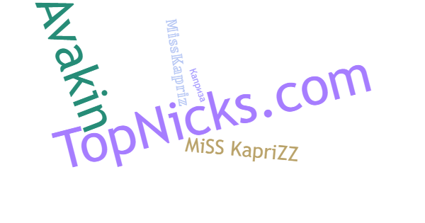 Nicknames for Misskaprizz