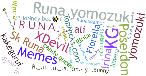 Nicknames for Runa