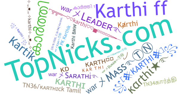 Nicknames for Karthi