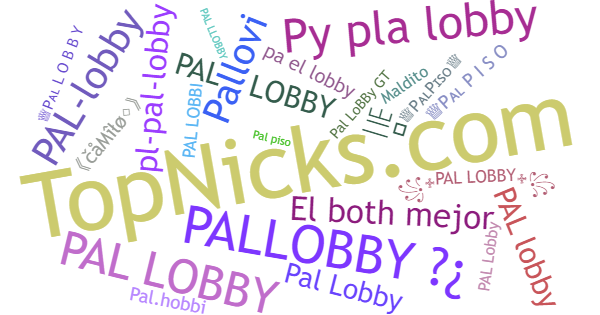 Nicknames for PalLobby