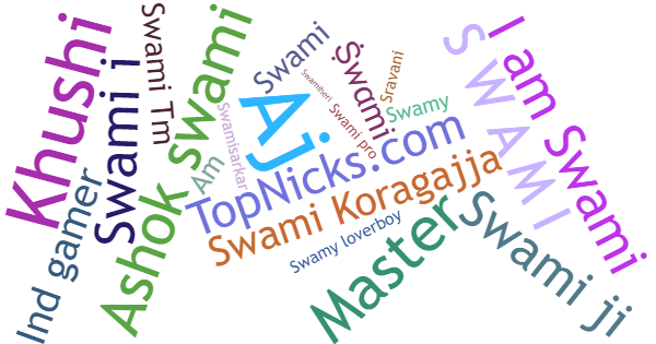 Nicknames for Swami