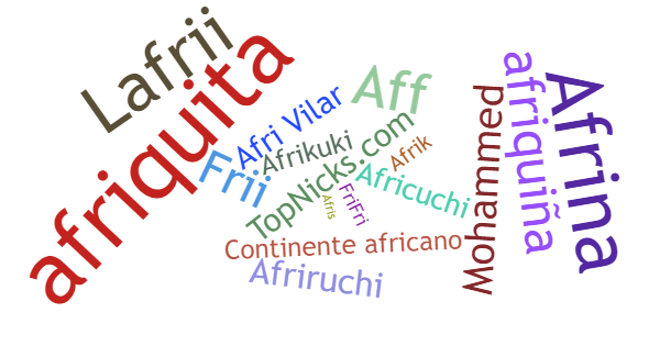 Nicknames for Africa