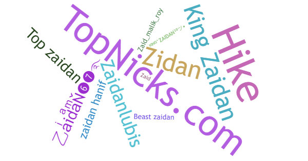 Nicknames for Zaidan