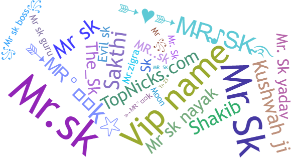 Nicknames for MRSk