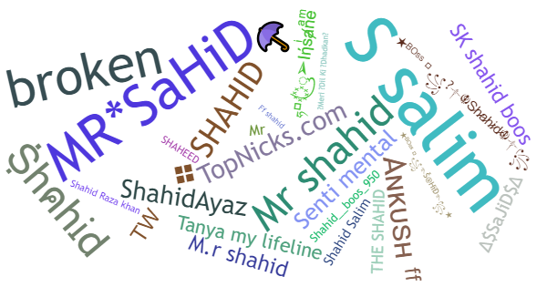 Nicknames for Shahid