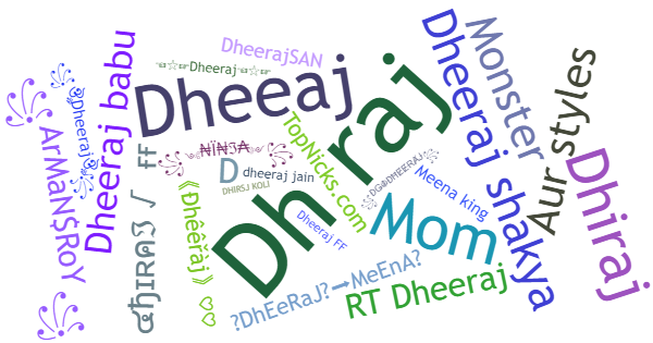 Nicknames for Dheeraj