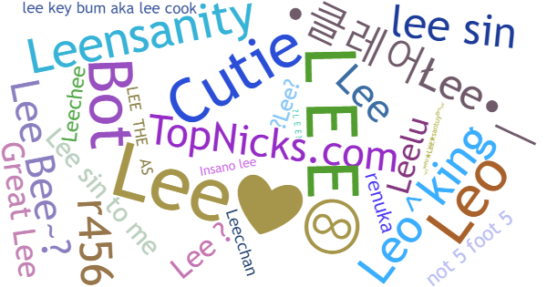 Nicknames for LEE