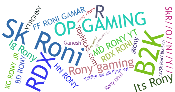 Nicknames for Rony