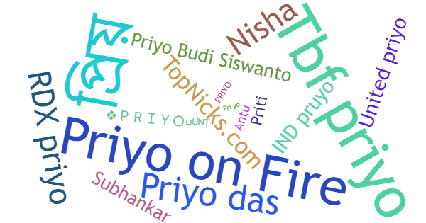 Nicknames for Priyo