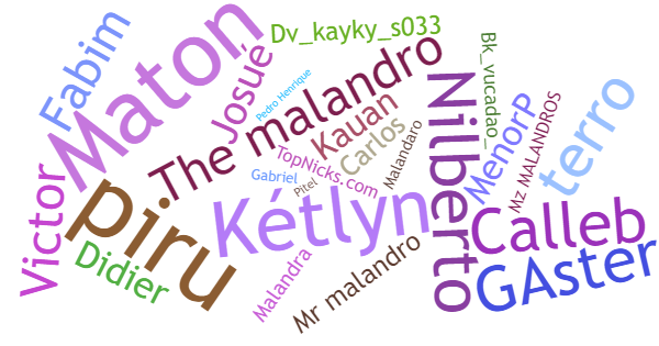 Nicknames for Malandro