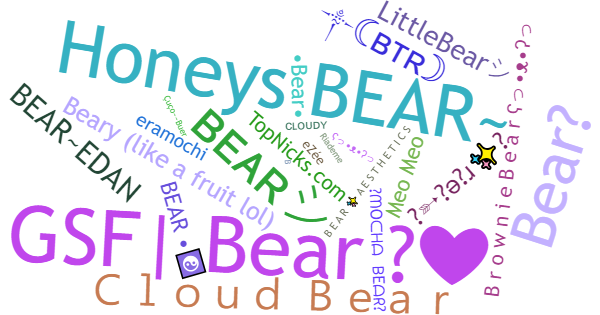 Nicknames for Bear