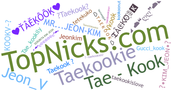 Nicknames for Taekook