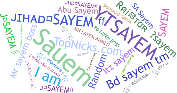 Nicknames for Sayem