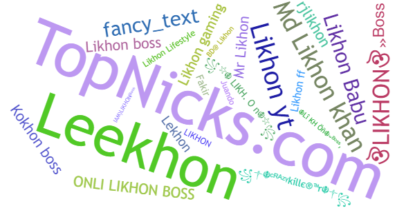 Nicknames for Likhon