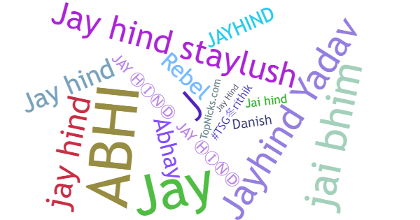 Nicknames for Jayhind