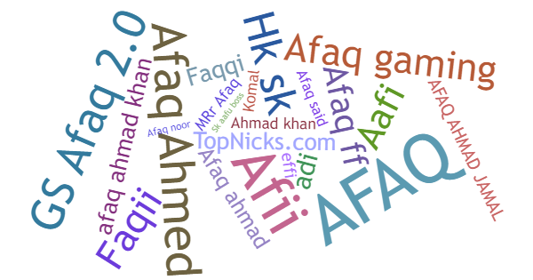 Nicknames for Afaq