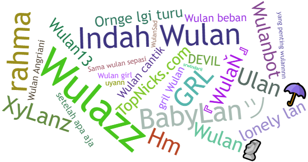 Nicknames for Wulan