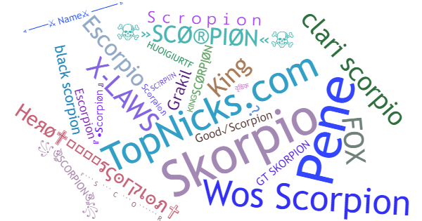 Nicknames for Scorpion