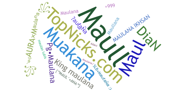 Nicknames for Maulana