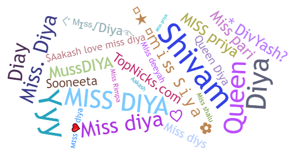 Nicknames for Missdiya