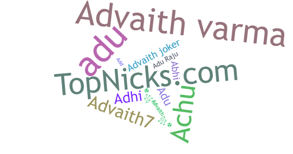 Nicknames for Advaith