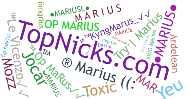 Nicknames for Marius