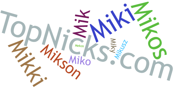 Nicknames for Mikolaj