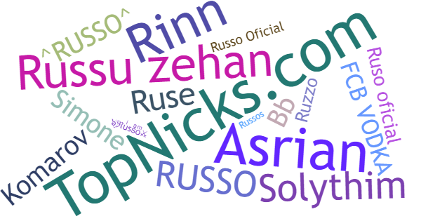 Nicknames for Russo