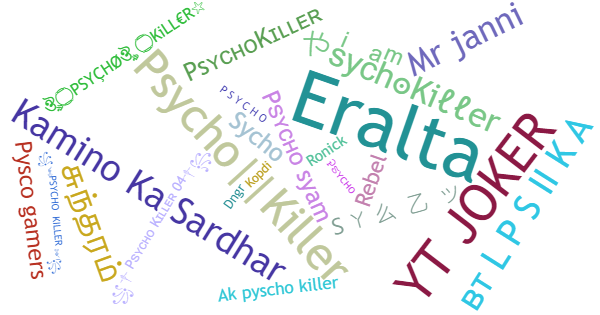 Nicknames for PsychoKiller