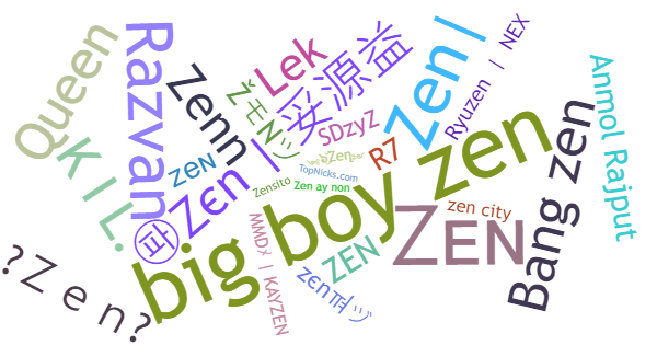 Nicknames for Zen