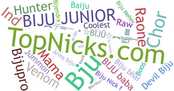 Nicknames for Biju