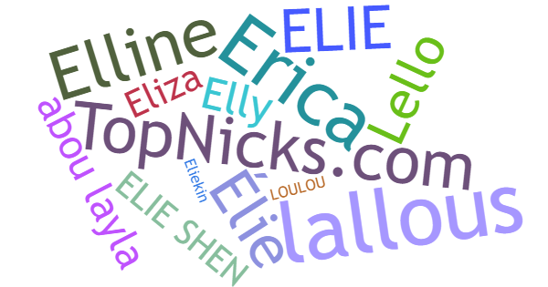 Nicknames for Elie