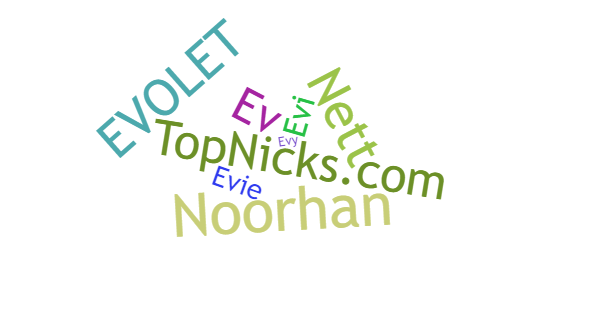 Nicknames for Evolet