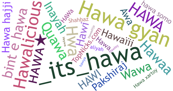 Nicknames for Hawa