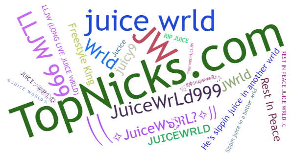 Nicknames for JuiceWRLD