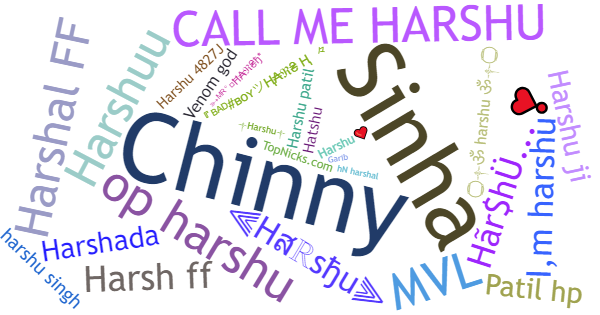 Nicknames for Harshu