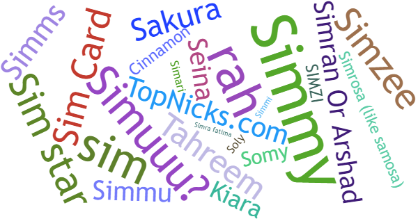 Nicknames for Simra