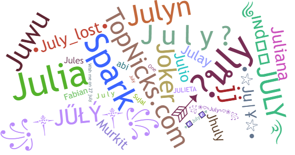 Nicknames for July