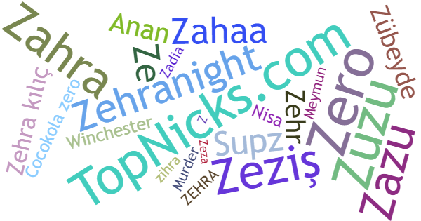 Nicknames for Zehra