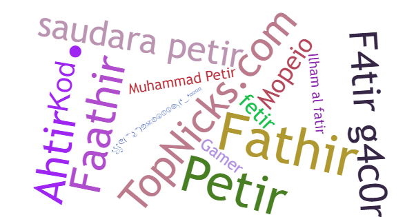 Nicknames for Fatir