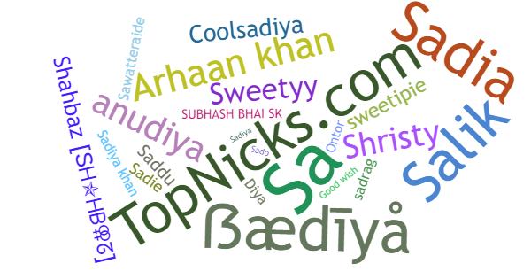 Nicknames for Sadiya